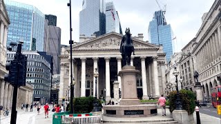 City of London  Royal Exchange Leadenhall Market and London Bridge [upl. by Arabele]