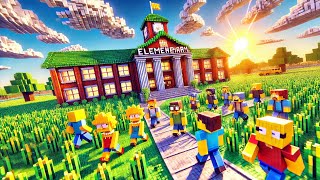 Minecraft Wir bauen Simpsons Schule  Teil 5  Feinschliff bei der Schule [upl. by Gamber911]