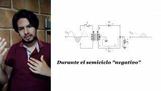 Rectificador onda completa diodos con derivación central [upl. by Ybor]