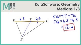 KutaSoftware Geometry Medians Part 1 [upl. by Hardunn224]