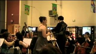 Trombone Concertino Larsson mvts 2 3 Arlington HS Philharmonia [upl. by Roach738]