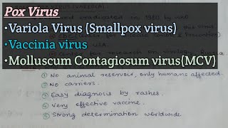 Pox Virus infections  small pox VirusVariola  Vaccinia Virus  Molluscum Contagiosum Virus [upl. by Yerak]