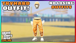 Easy Orange Joggers Fully Invisible Torso Glitch Tryhard Modded Outfit No Transfer GTA Online [upl. by Jayme]