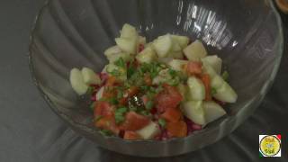 Potato and Pomegranate salad  By VahChef  VahRehVahcom [upl. by Chuch]