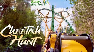 Cheetah Hunt Busch Gardens Tampa OnRide POV 4K [upl. by Ydarg638]