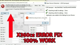 BEBERAPA MASALAH X360ce DAN CARA MEMPERBAIKI NYA  CARA INSTALL DAN SETTING X360ce  PC TUTORIAL [upl. by Eileek]