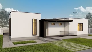 Proiect casa CAMPINA  Parter  3 camere  102 mp  v2 [upl. by Kcered906]