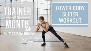 15Minute Lower Body Slider Workout with solidcore  Trainer of the Month Club  WellGood [upl. by Maiah]