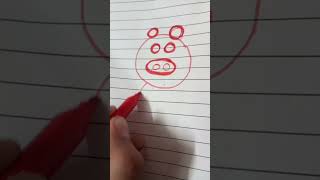 One circle⭕ pig drawingdrawing artist [upl. by Winou]