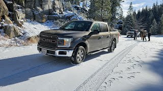 Ford F150 50 stuck in snow [upl. by Ybbob176]