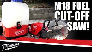 Milwaukee M18 FUEL 9quot Concrete Cut Off Saw 278622HD  Milwaukee Blitz Week Demos [upl. by Anitrebla864]