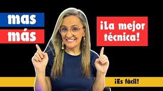 Mas y más cómo usar más con tilde y mas sin tilde Palabras monosílabas Tilde diacrítica [upl. by Noemys]