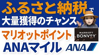 まだ間に合う！ふるさと納税でANAマイルマリオットポイントを貯める方法【ANA陸マイラー必見】 [upl. by Chris]