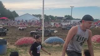 Youth compacts New Alexandria Lions Club demolition derby July 20 2024 [upl. by Introc398]