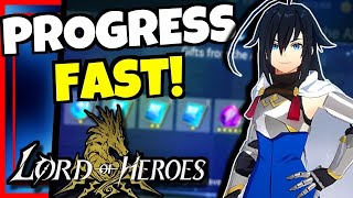 BEGINNER TIPS TO PROGRESS FAST Lord of Heroes [upl. by Hu]