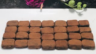 Condensed Milk Chocolate Truffles Recipe  2 Ingredients Easy Truffles Recipe [upl. by Ecinahc670]