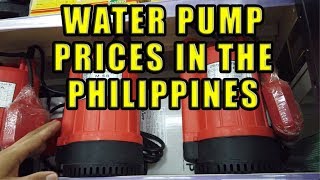 Water Pump Prices In The Philippines [upl. by Elleon]