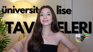 ÜNİVERSİTEYE VE LİSEYE BAŞLAYANLARA TAVSİYELER kendi anılarımla [upl. by Annawahs296]