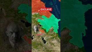 The Exclave At The Edge Of Europe 🔥shorts maps geography russia azerbaijan facts history [upl. by Musihc51]