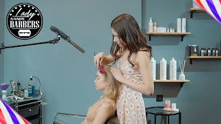 ASMR Head Massage by Barber Lady Milena [upl. by Nevuer]