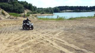 QUAD  ATV  KYMCO MXU 500 IRS OFFROAD CRASH 12 JUNI 2011 [upl. by Allie]