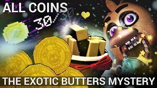 All 30 Coin Locations amp Exotic Butters Mystery Button Explained FNAF VR Help Wanted Secrets [upl. by Quartet]