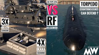 CN Type 076 vs RF Belgorod  full new stuff battle  Modern Warships [upl. by Faires]