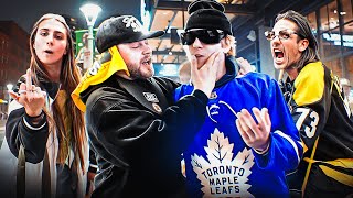 Maple Leafs Fan Trolls Bruins NHL Playoffs [upl. by Duile597]