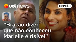 Domingos Brazão é cínico e provoca risos ao dizer que não conhecia Marielle Franco  Sakamoto [upl. by Anahcra411]