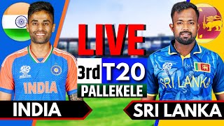 India vs Sri Lanka 3rd T20  Live Cricket Match Today  IND vs SL Live Match Today  2nd Innings [upl. by Keon]