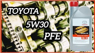 ✅Toyota Premium Fuel Economy 5w30 PFE Acea C2 Api SN  Análisis virgen y pruebas de viscosidad [upl. by Clarabelle14]