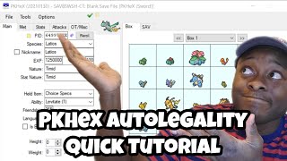 PKHex Autolegality Mod Tutorial  Make Legal Pokemon Fast  Pokemon Sword And Shield [upl. by Giulia]