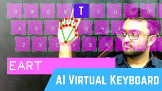 AI Virtual Keyboard using OpenCV  Computer Vision  CVZone [upl. by Ecinna]