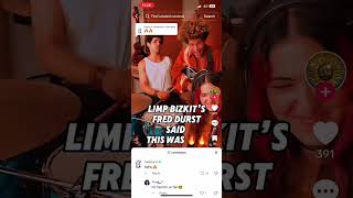 FRED DURST SAID THIS WAS 🔥🔥 limpbizkit freddurst indierockband [upl. by Esinert]