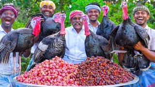 TURKEY FRY  Vaan Kozhi Varuval  Traditional Village Style Turkey Fry Recipe  Vaan Kozhi Uppu Kari [upl. by Granthem]