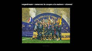 vegedream – ramenez la coupe a la maison – slowed [upl. by Atiraj]