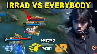 FIRST TIME LIAT IRRAD JUNGLER RRQ VS ONIC GILA SEJAGO INI SI IRRAD [upl. by Ferrigno561]