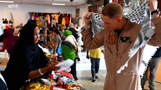 Camp Lemonnier Biannual Bazaar Celebrates Djibouti Art amp Culture [upl. by Ahsyt352]