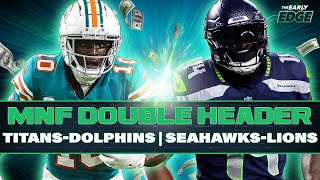 Monday Night Football LIVE STREAM TitansDolphins amp Seahawks Lions Picks Parlays and Best Bets [upl. by Isbel]