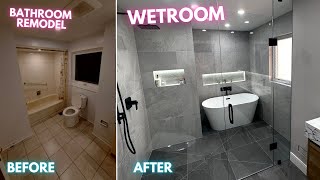 Building a WETROOM  Bathroom Renovation [upl. by Keheley]