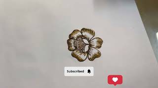 Learn how to draw shading flowers with mehndi [upl. by Riggall]