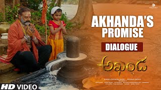 Akhandas Promise  Dialogue  Akhanda Dialogues  Nandamuri Balakrishna  Boyapati Sreenu Thaman S [upl. by Leonora]