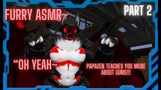 Furry ASMR Papagen Teaches You How Guns Work Gun tapping Trigger Words Inaudible PART 2 [upl. by Archer]