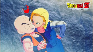 How Android 18 Fell in love With Krillin Android 18 kiss Krillin  DBZ KAKAROT [upl. by Trebloc]