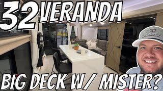 95’ DECK on a TRAVEL TRAILER 2025 Wildwood 32VERANDA [upl. by Bergerac]