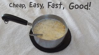 Pasta ANYONE can make Cheap Easy Fast and Good  quotWhite Macaroniquot [upl. by Solegnave]