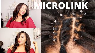 How To MICROLINKS ON SHORT HAIR  MICRORING HAIR EXTENSION ON SHORT HAIR  MERCY BEAUTYOFSTYLES [upl. by Slotnick]