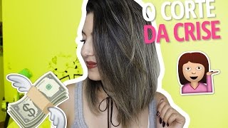 COMO CORTAR CABELO LONG BOB EM CASA  Loucura total O  Camila Lima [upl. by Schreibe]