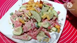 Салат за 5 минут  Yengil salat tayyorlash Simple and delicious salad [upl. by Ecirpak]