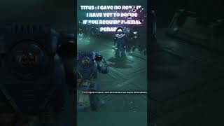 quotChairon say quotIts my Responsibilityquot Warhammer 40000 Space Marine2 warhammer40kspacemarine2 [upl. by Esra958]